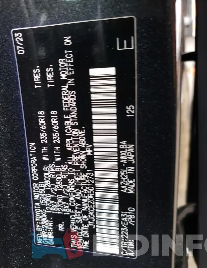 JTJGKCEZ0R5012731 Photo# 13