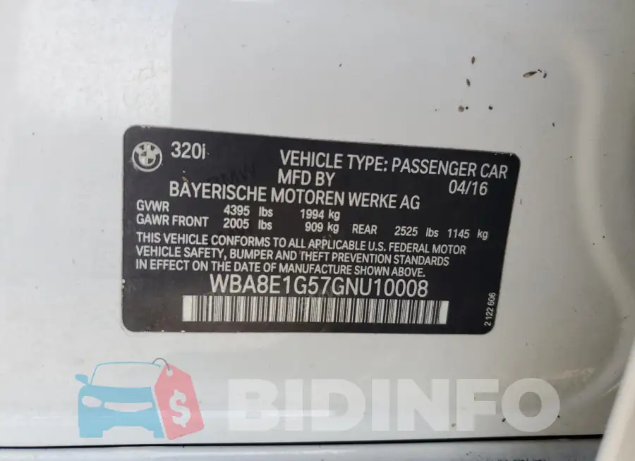WBA8E1G57GNU10008 Photo# 12