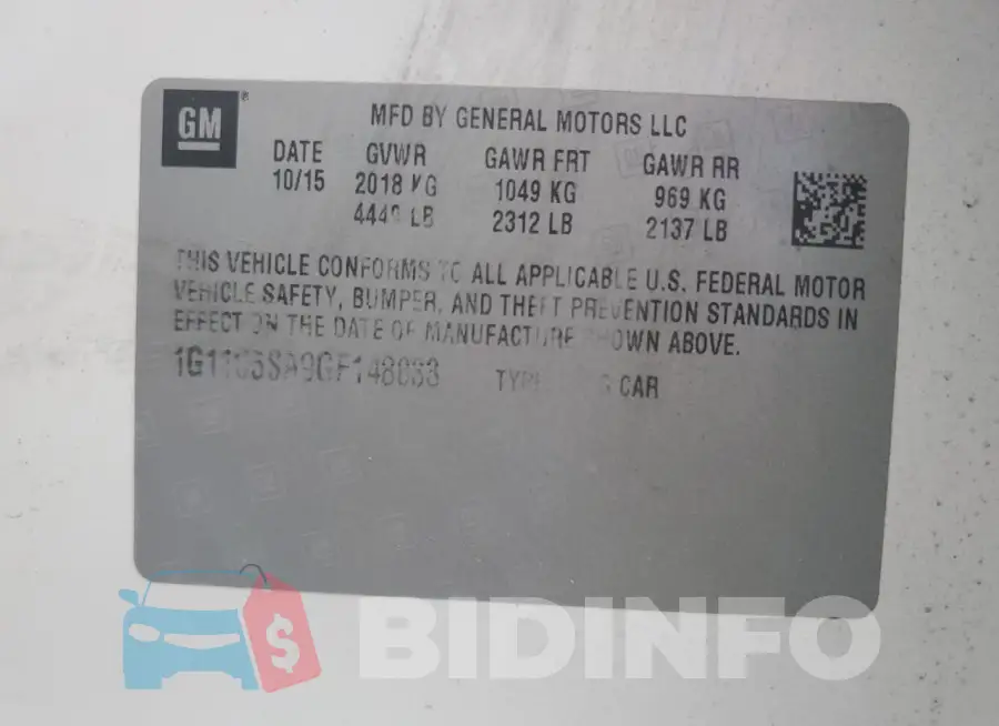 1G11C5SA9GF148033 Photo# 12