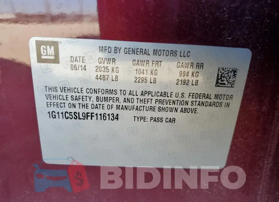 1G11C5SL9FF116134 Photo# 12