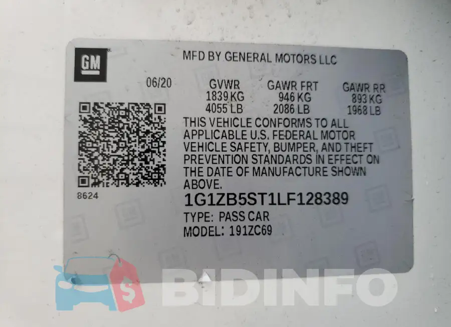 1G1ZB5ST1LF128389 Photo# 12