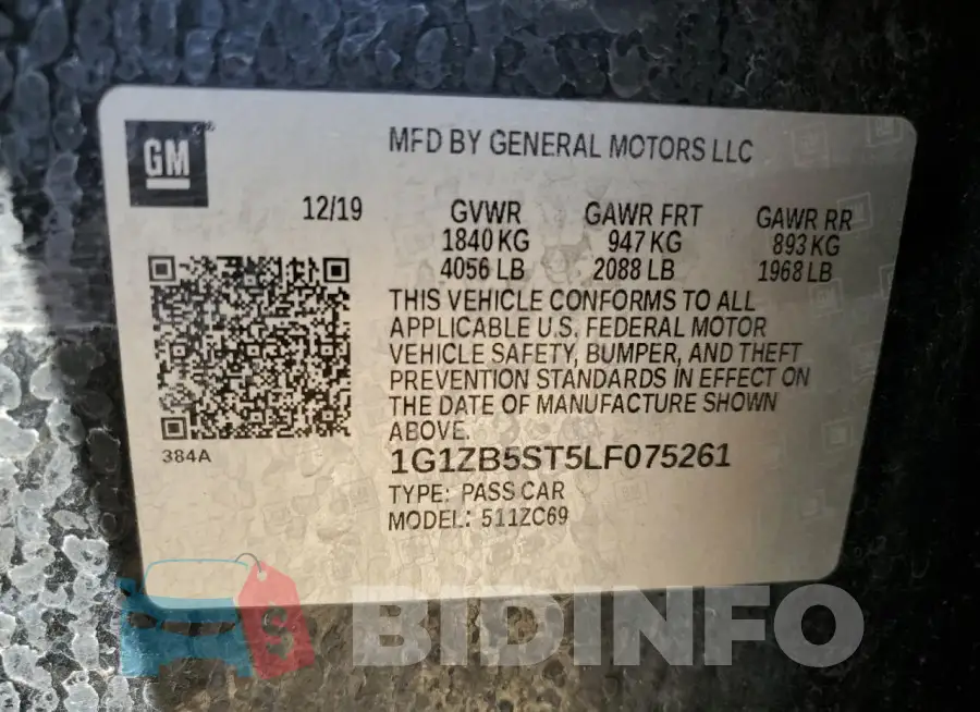 1G1ZB5ST5LF075261 Photo# 12