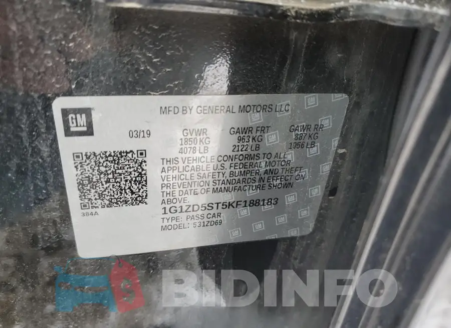 1G1ZD5ST5KF188183 Photo# 12