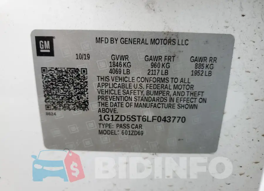 1G1ZD5ST6LF043770 Photo# 12