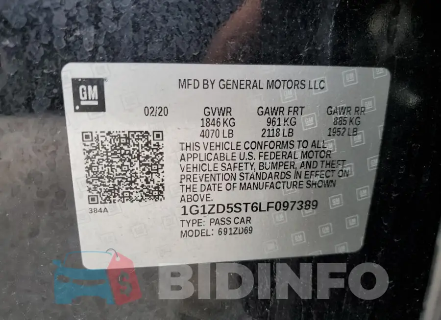 1G1ZD5ST6LF097389 Photo# 13