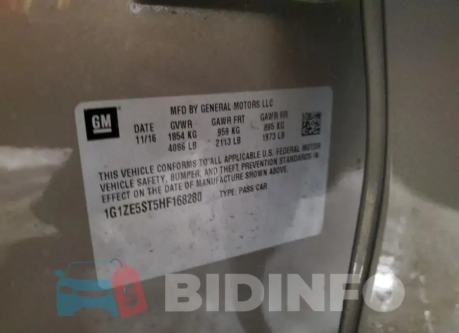 1G1ZE5ST5HF168280 Photo# 12