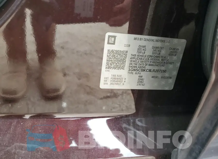 1GNSCBKC8LR207150 Photo# 14
