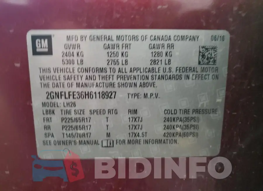 2GNFLFE36H6118927 Photo# 14