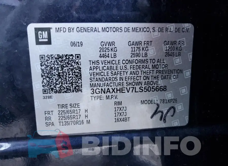 3GNAXHEV7LS505668 Photo# 12