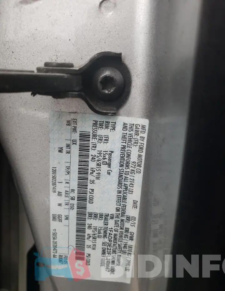 1FADP3E23FL248667 Photo# 12