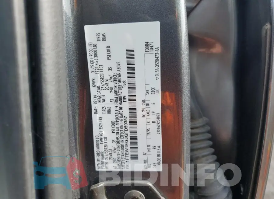 1FTEW1EG3GFD50357 Photo# 12