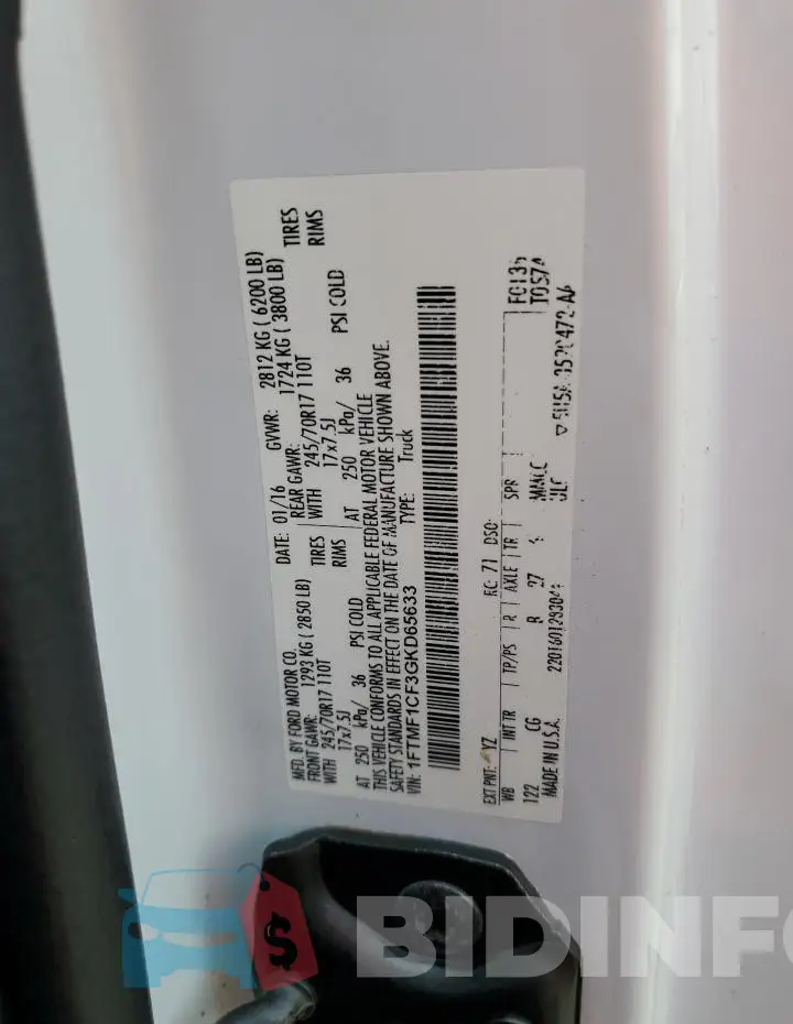 1FTMF1CF3GKD65633 Photo# 12