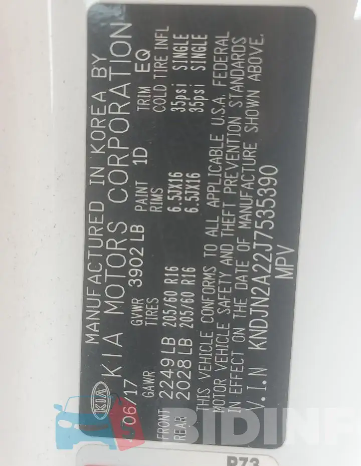 KNDJN2A22J7535390 Photo# 13
