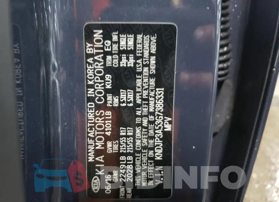 KNDJP3A53G7386331 Photo# 12