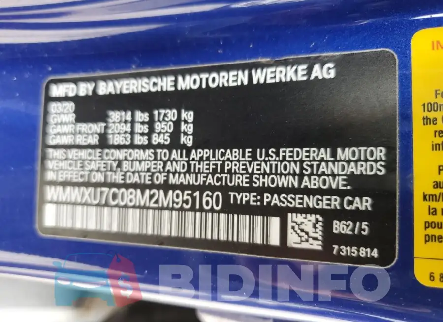 WMWXU7C08M2M95160 Photo# 12