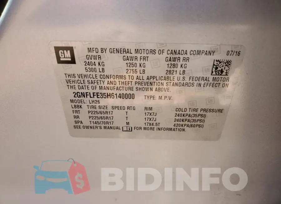 2GNFLFE35H6140000 Photo# 12
