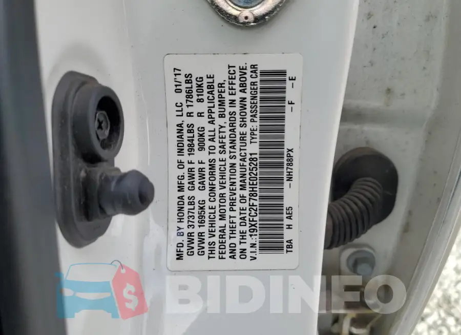 19XFC2F78HE025281 Photo# 13