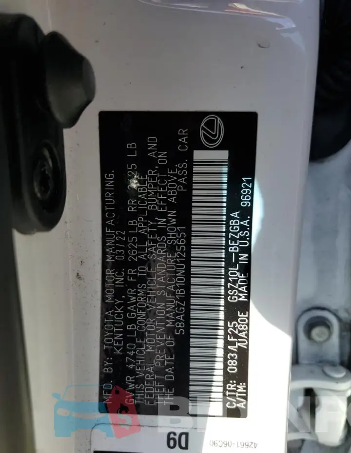 58AGZ1B10NU125651 Photo# 13
