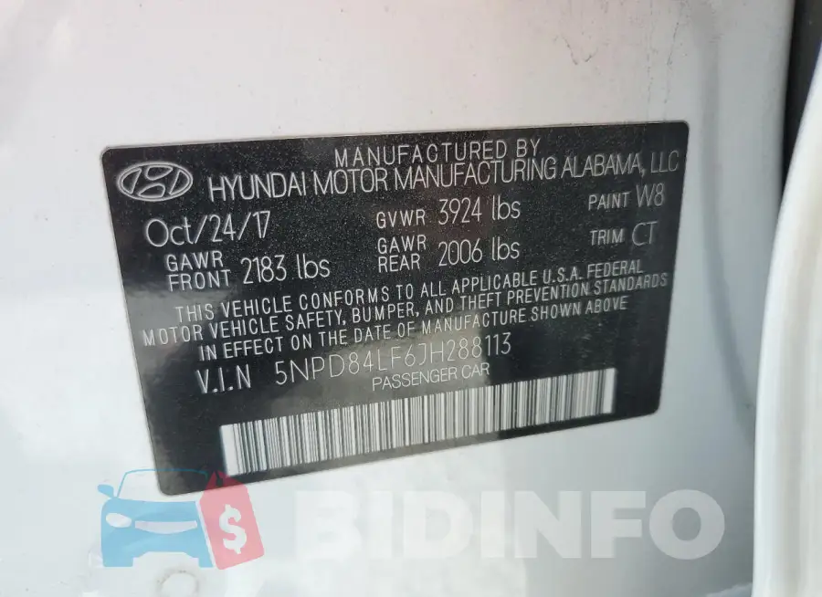 5NPD84LF6JH288113 Photo# 12
