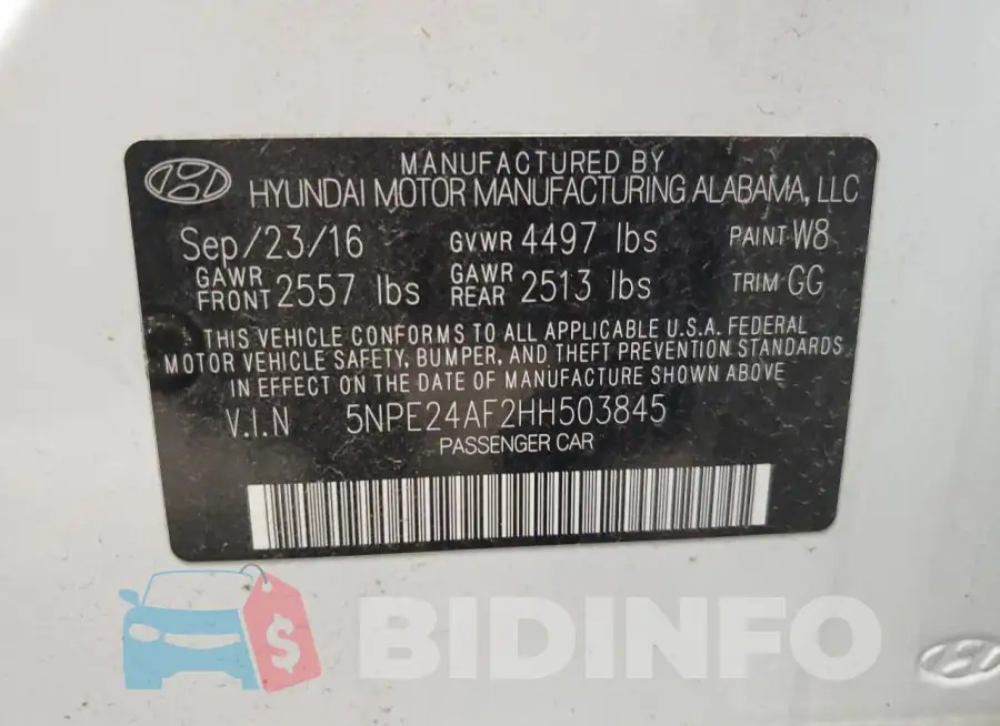 5NPE24AF2HH503845 Photo# 12
