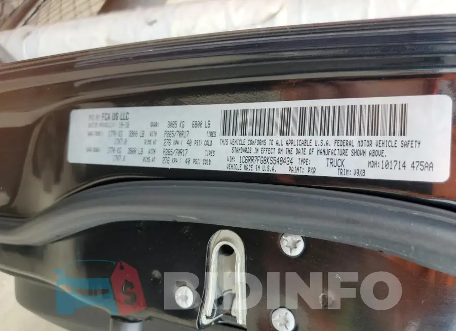 1C6RR7FG8KS548434 Photo# 12