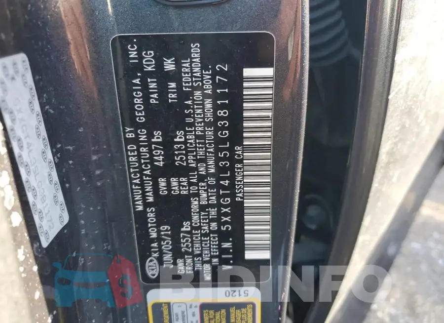 5XXGT4L35LG381172 Photo# 12