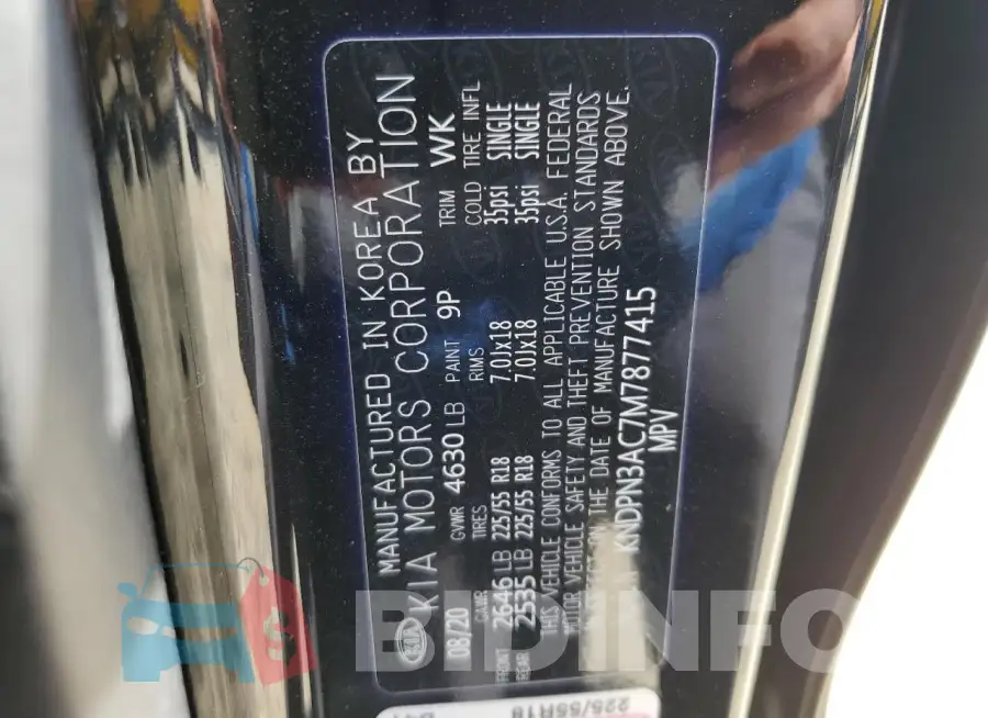 KNDPN3AC7M7877415 Photo# 12