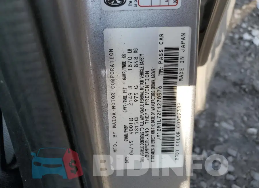 JM1BM1L72F1270376 Photo# 12