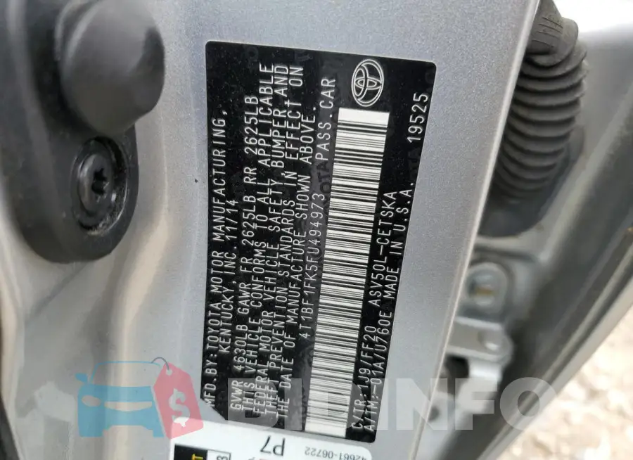 4T1BF1FK5FU494973 Photo# 12