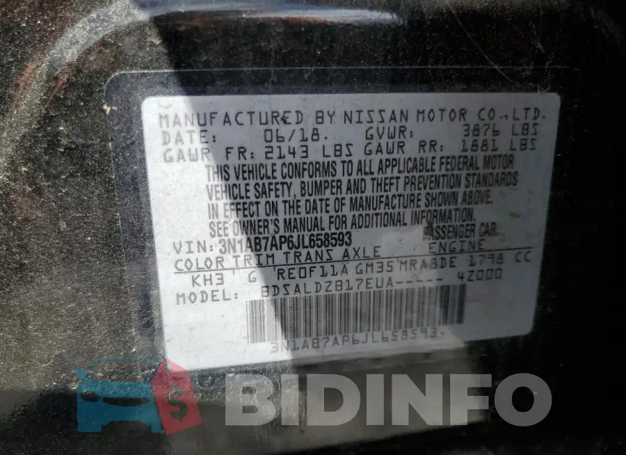 3N1AB7AP6JL658593 Photo# 12