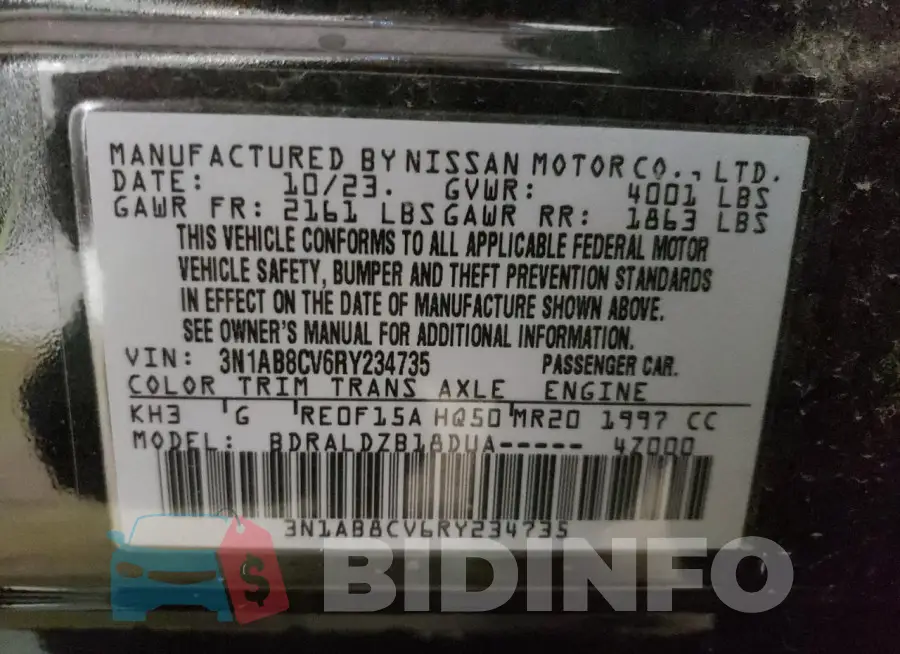 3N1AB8CV6RY234735 Photo# 12