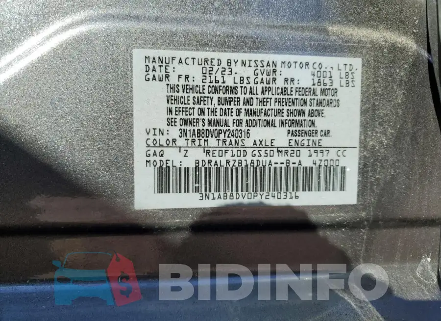 3N1AB8DV0PY240316 Photo# 11