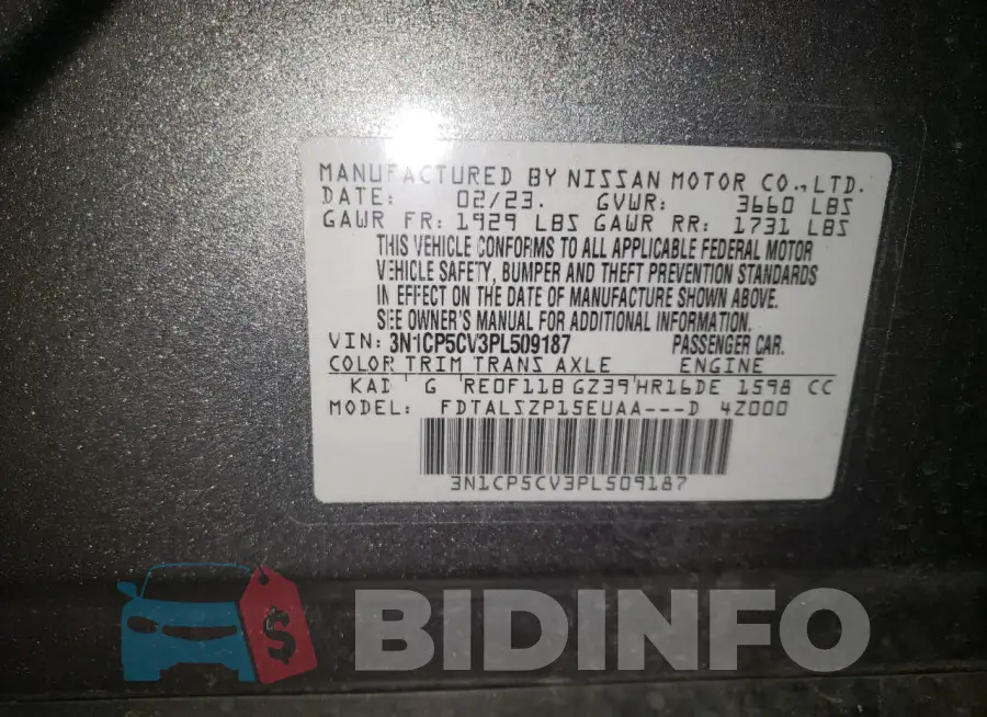 3N1CP5CV3PL509187 Photo# 14