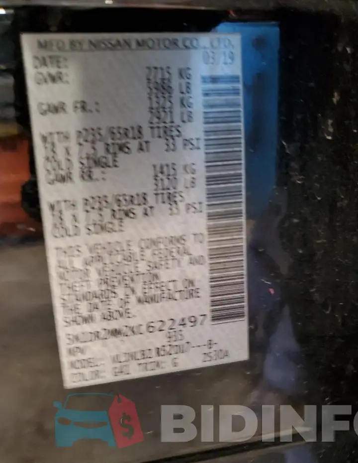 5N1DR2MM2KC622497 Photo# 14