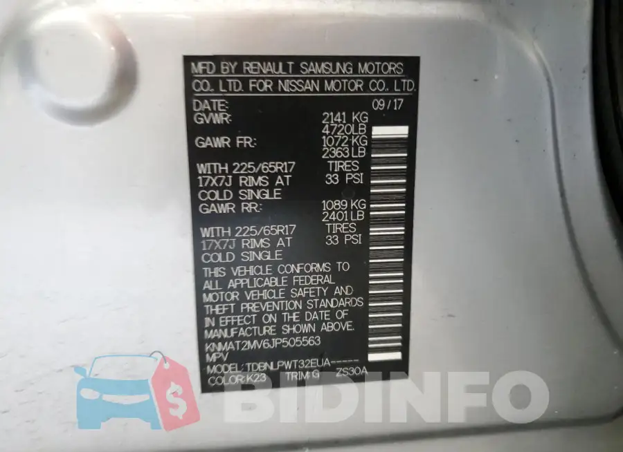 KNMAT2MV6JP505563 Photo# 13