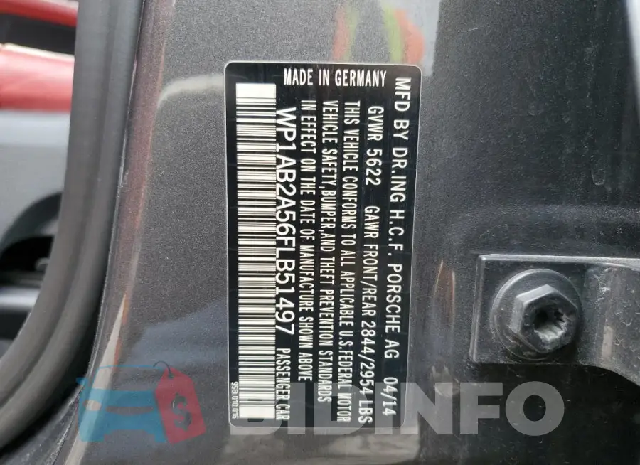 WP1AB2A56FLB51497 Photo# 13