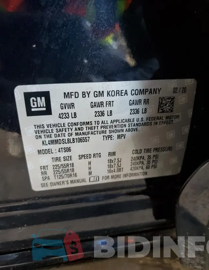 KL4MMDSL8LB106557 Photo# 12
