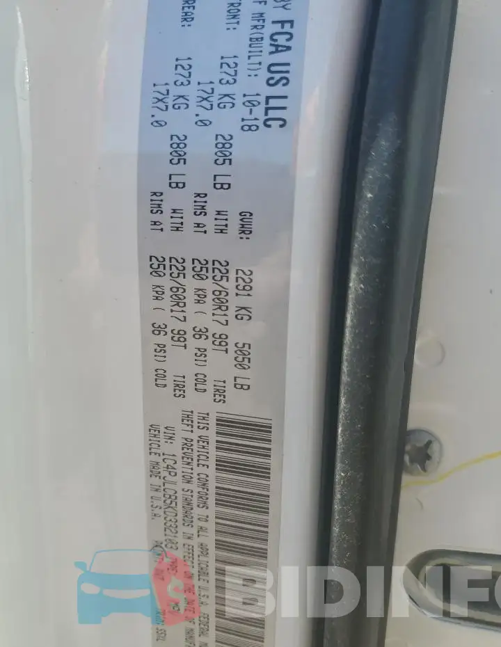 1C4PJLCB5KD332103 Photo# 13