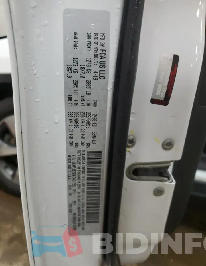 1C4PJMDX0KD421755 Photo# 14