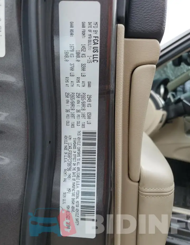 1C4RJFBG6FC738796 Photo# 12