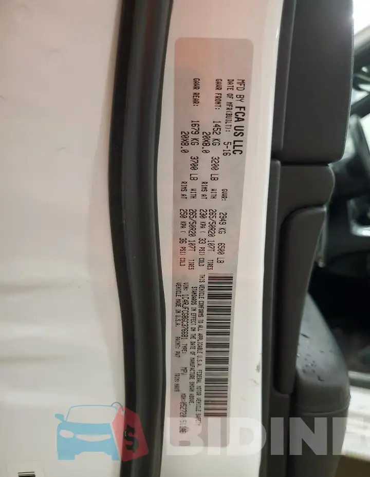 1C4RJFCG8GC376681 Photo# 14