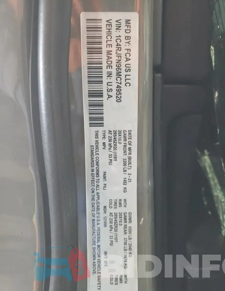 1C4RJFN96MC749520 Photo# 12