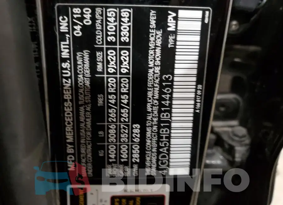 4JGDA5HB1JB144613 Photo# 13