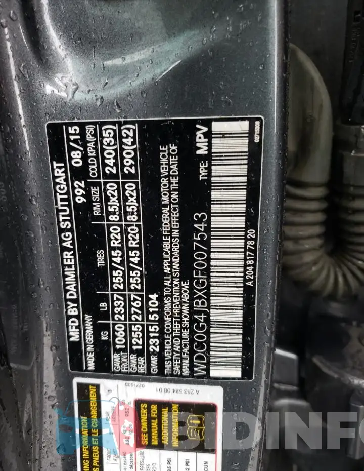 WDC0G4JBXGF007543 Photo# 13