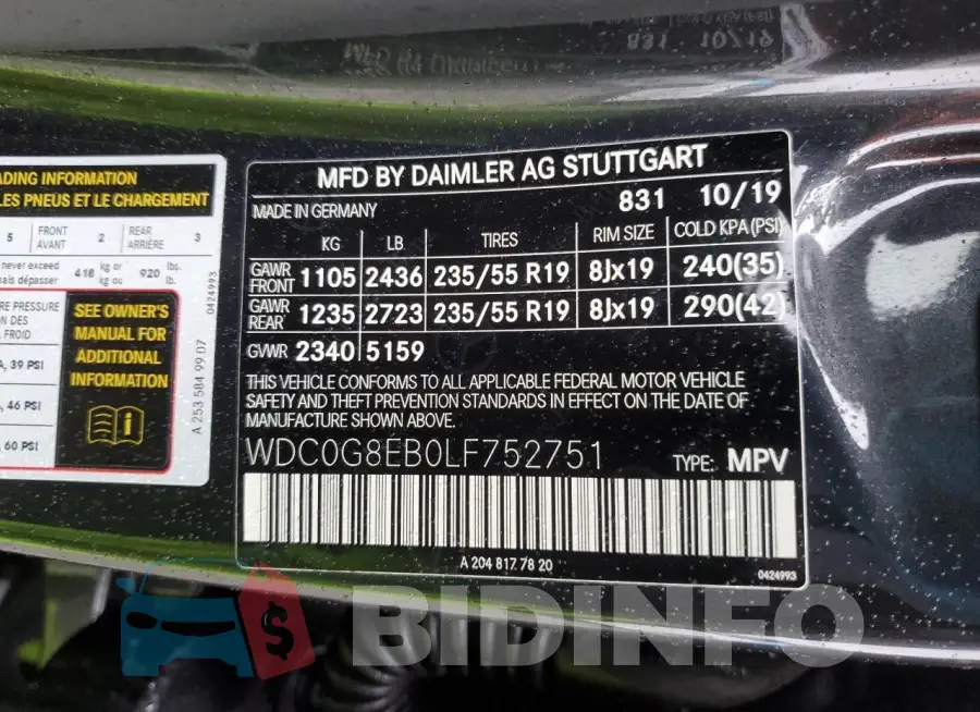 WDC0G8EB0LF752751 Photo# 12