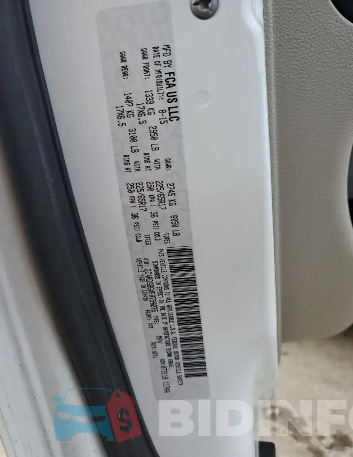 2C4RDGBGXFR750275 Photo# 13