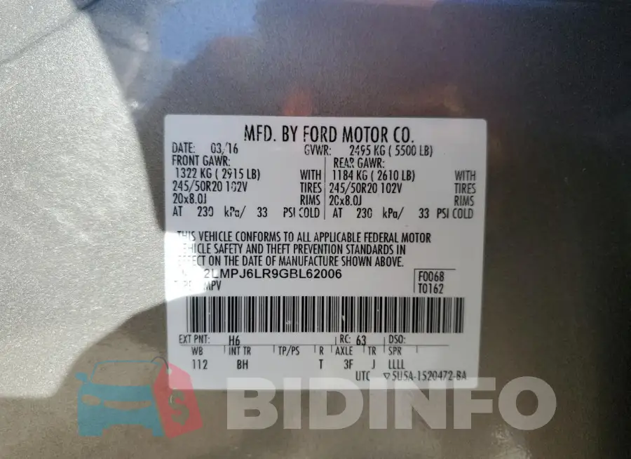 2LMPJ6LR9GBL62006 Photo# 13