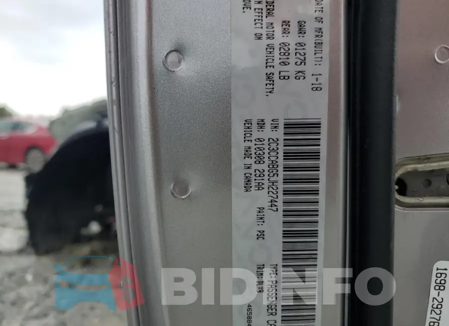 2C3CCABG5JH227447 Photo# 13