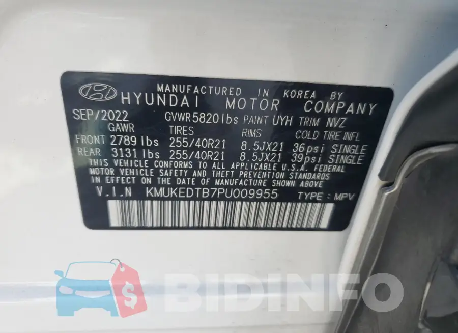KMUKEDTB7PU009955 Photo# 13