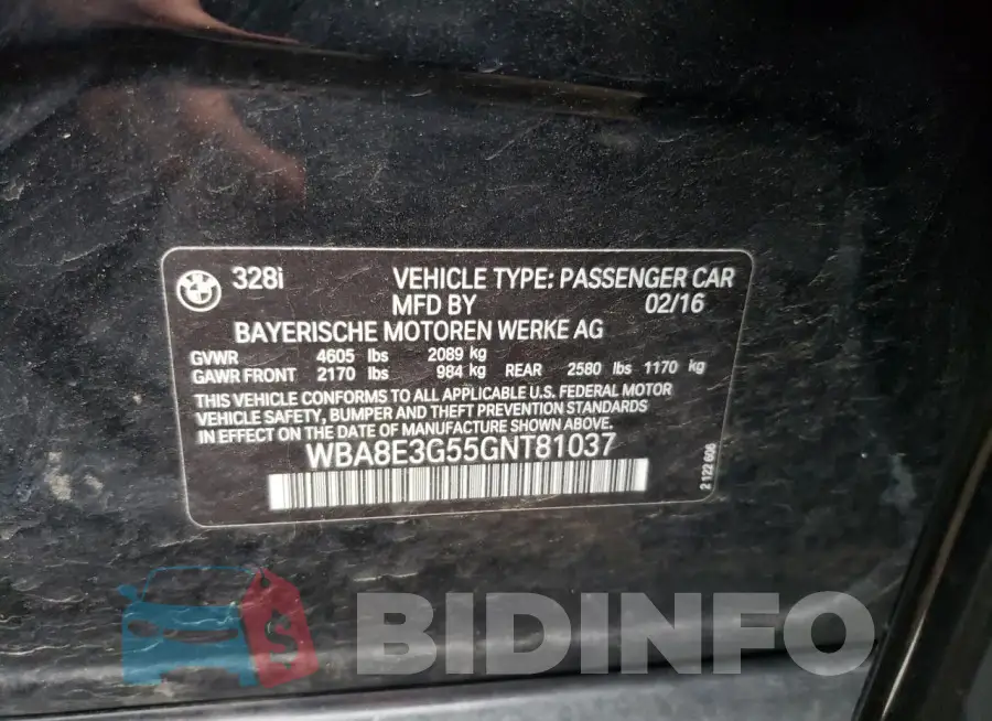 WBA8E3G55GNT81037 Photo# 12